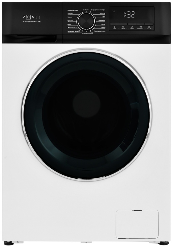 Стиральная машина Zugel ZWS7120I Inverter Steam автомат 7 кг, белый фото 1