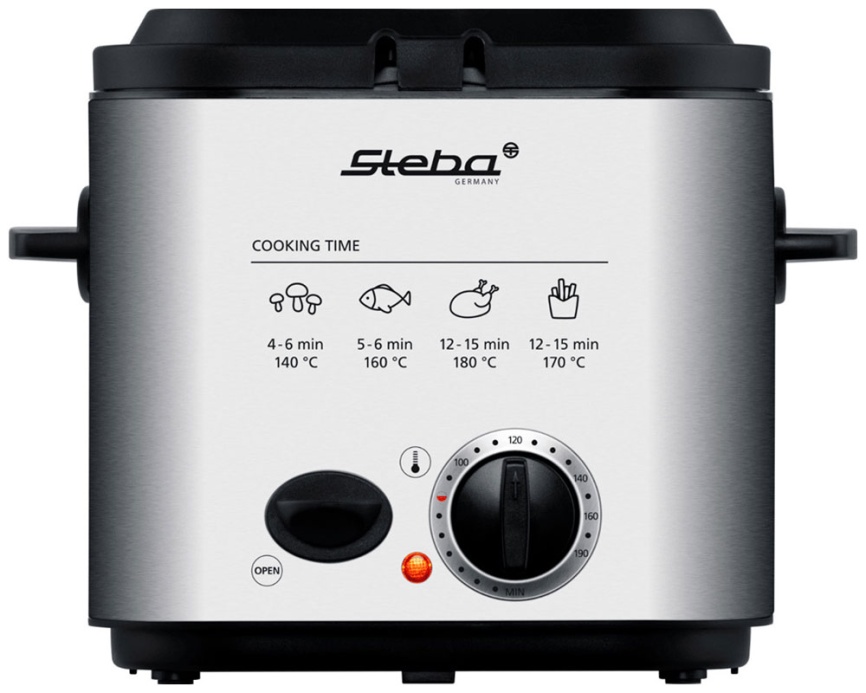 Фритюрница-фондю Steba DF 95, объем 1,2 л, 840 Вт, нержавеющая сталь фото 2