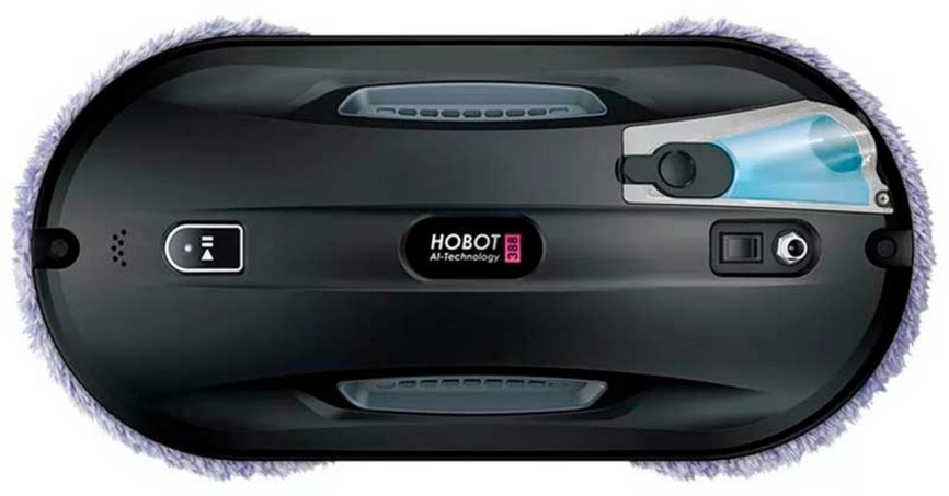 Робот-мойщик окон Hobot Роботизированный мойщик окон Hobot 388 с набором салфеток, 90 Вт, черный фото 1