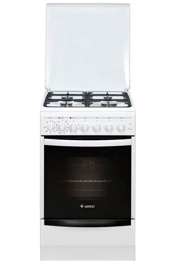 Комбинированная плита Gefest ПГЭ 5102-03 50 см, 4 конфорки, белый фото 1