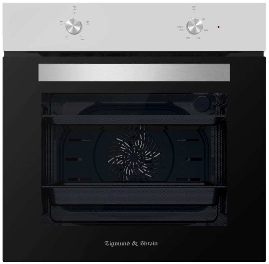 Электрический духовой шкаф Zigmund & Shtain E 136 S 60 см, 72 л гриль конвекция, серебристый фото 1