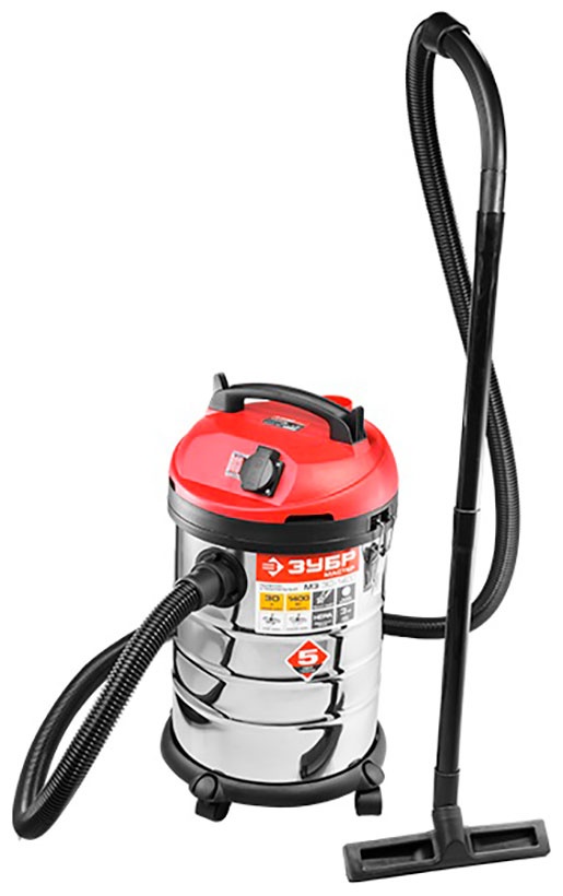 Строительный пылесос Зубр МАСТЕР ПУ-30-1400 М3 фото 1