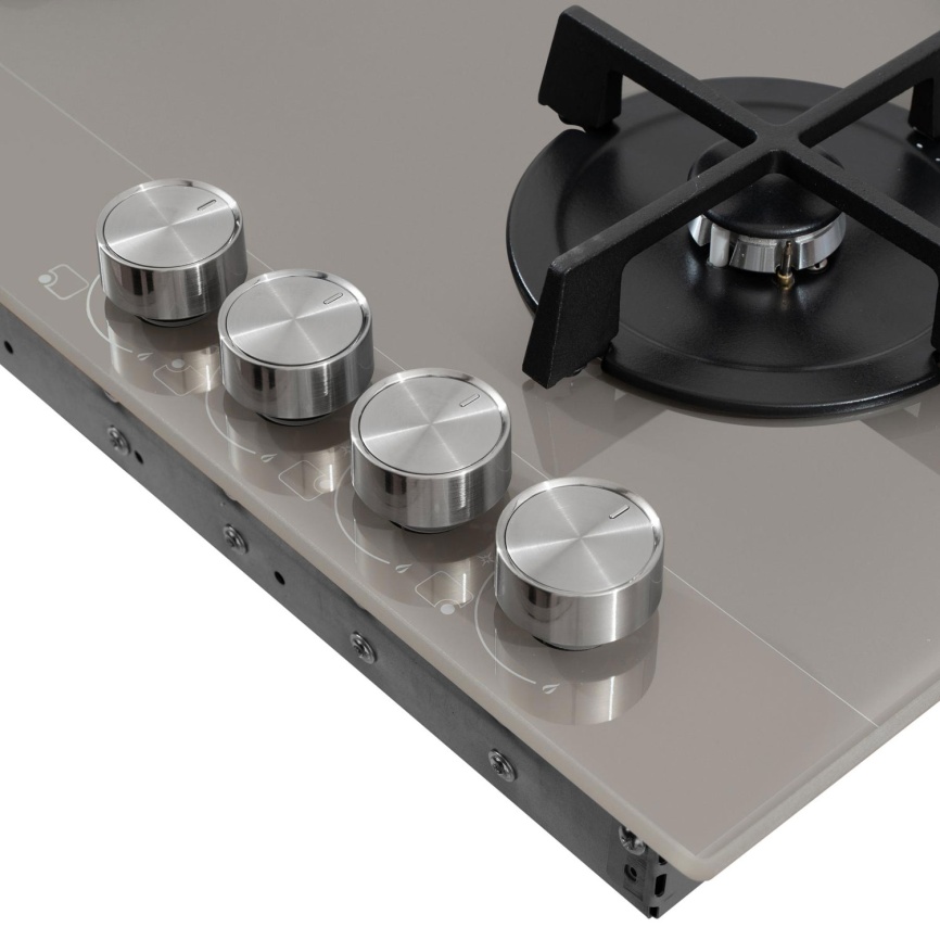 Газовая варочная панель De’Longhi NSL 460 T RUS 60 см, 4 конфорки электроподжиг газконтроль, кофейный фото 10