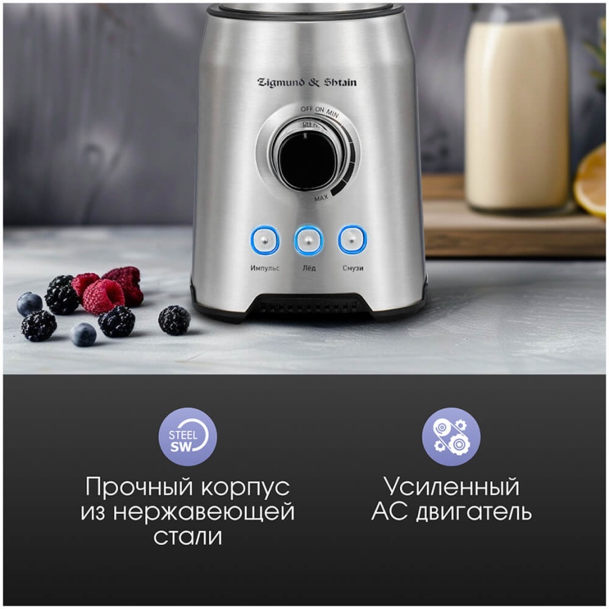 Блендер стационарный Zigmund & Shtain BS-444 D фото 9