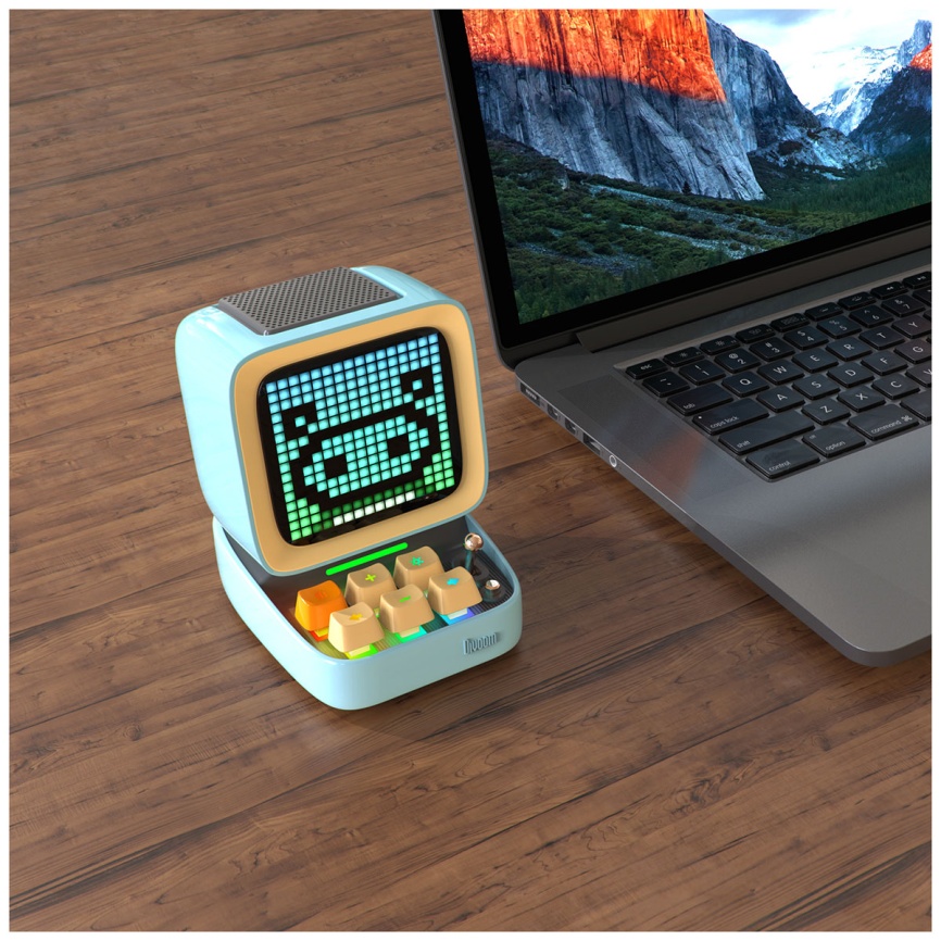 Умная колонка Divoom Ditoo Pro голубая (41000009678) фото 6