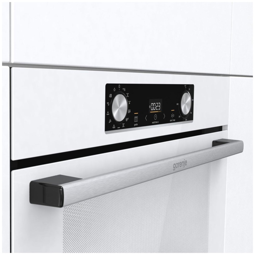 Электрический духовой шкаф Gorenje BOS6737E06WG 59 см, 77 л гриль конвекция, белый фото 7