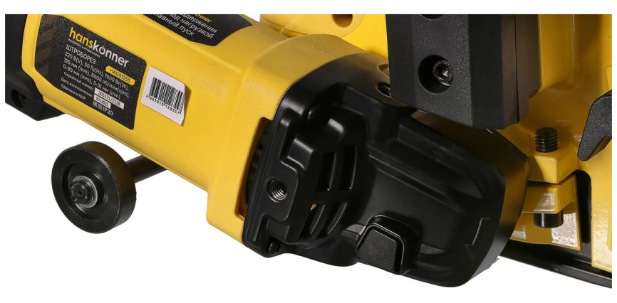 Штроборез Hanskonner HAG9125S, 125мм, 1600Вт, 8000об/мин, РАСКЛАДНОЙ КОЖУХ, конст. эл-ка, кейс фото 8