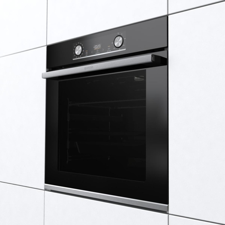Электрический духовой шкаф Gorenje BOSX6737E09BG 59 см, 77 л, гриль и конвекция, черный фото 3