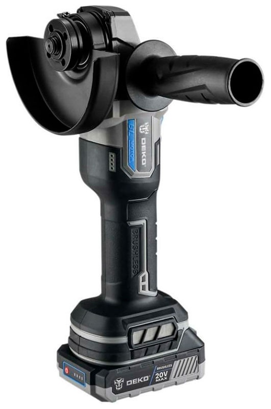 Углошлифовальная машина бесщеточная Deko DKAG20, 20В, 1*3.0Ач 063-4026 фото 3