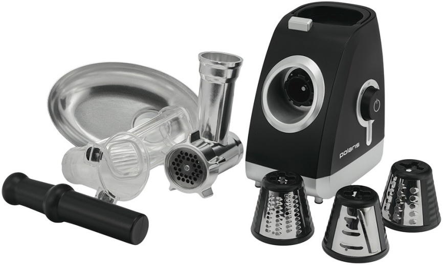 Мясорубка Polaris PMG 2027L, овощерезка, мощность 2000 Вт, реверс фото 6