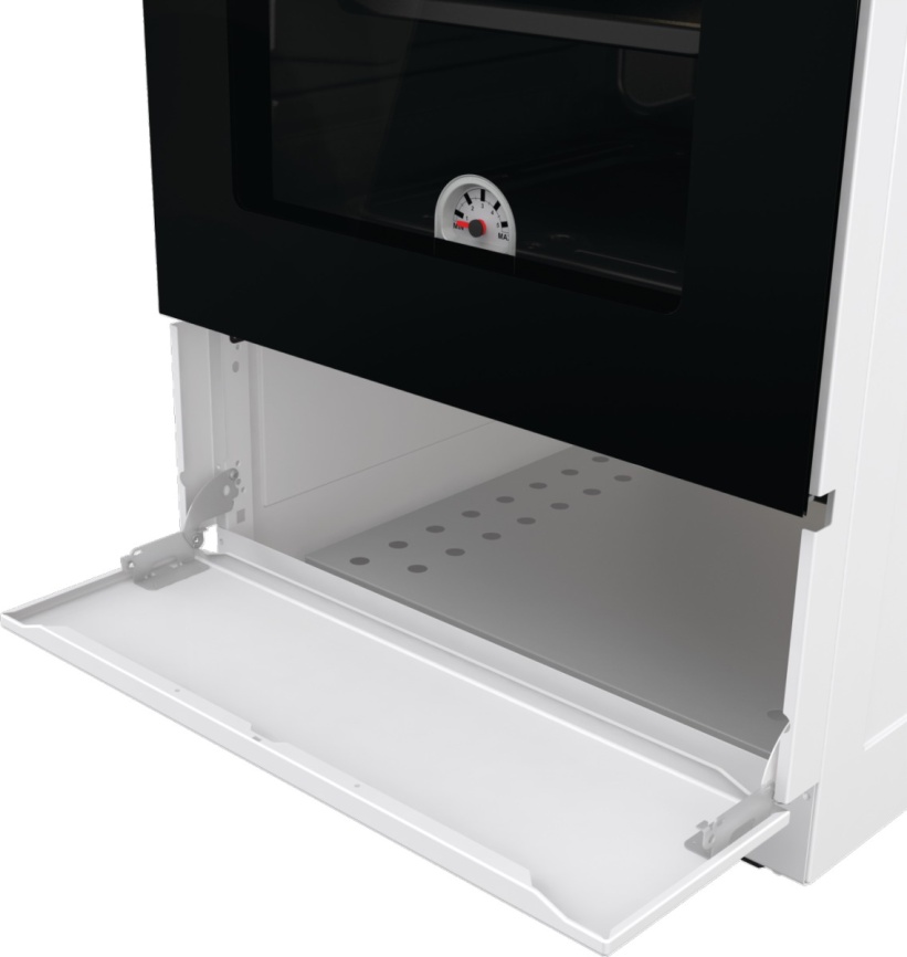 Газовая плита Gorenje GG5A12WH 50 см, 70 л, 4 конфорки, белый фото 11