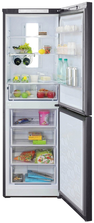 Двухкамерный холодильник Бирюса W940NF No frost, темно-серый фото 5