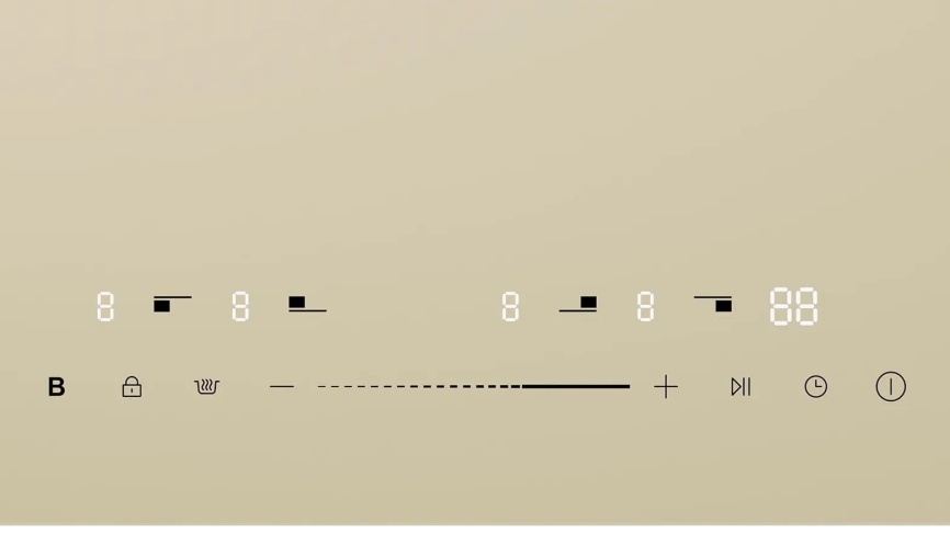 Электрическая варочная панель Haier HHY-Y64TVTC 59 см, 4 конфорки стеклокерамика, бежевый фото 2