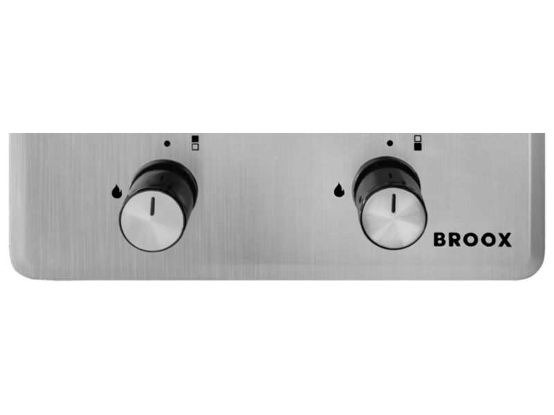 Газовая варочная панель Broox GR0260H00 Mt Tf 51 см, 2 конфорки электроподжиг газконтроль, серебристый фото 2