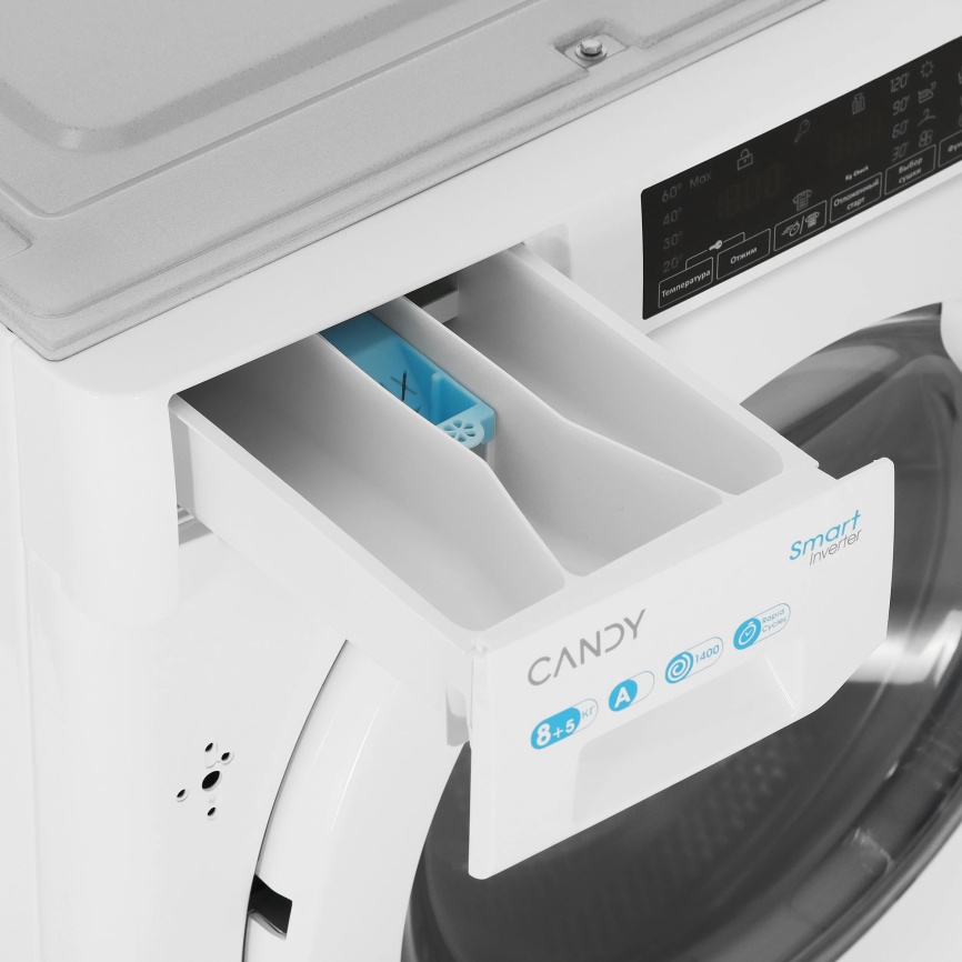 Встраиваемая стиральная машина Candy CBD 485TWM/1-07 8 кг, белый фото 6