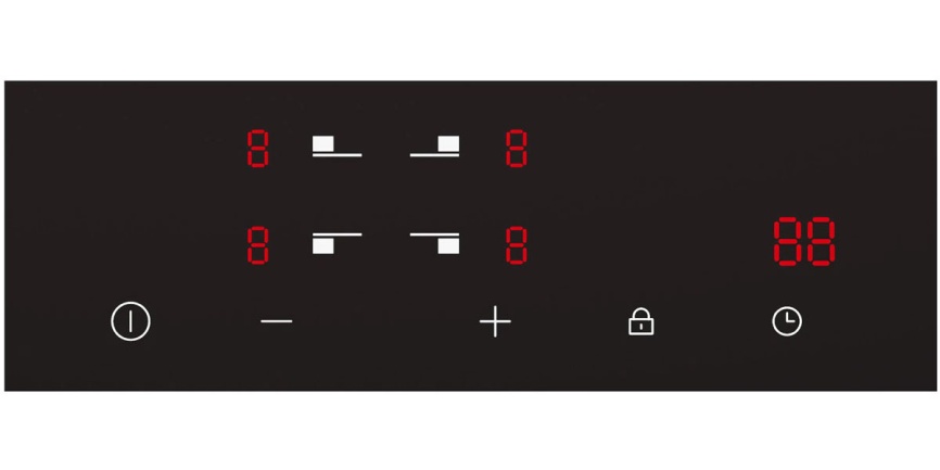 Электрическая варочная панель Haier HHY-C64NVTB 59 см, 4 конфорки стеклокерамика, черный фото 5