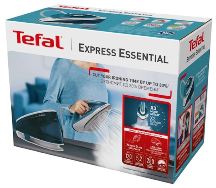 Парогенератор Tefal Express Essential SV6115E0, белый/голубой фото 9