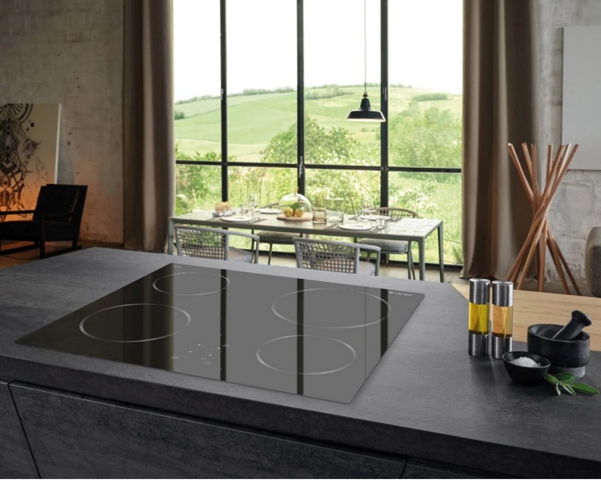 Электрическая варочная панель Gefest ПВЭ 4233 К11 59 см, 4 конфорки стеклокерамика, черный фото 3