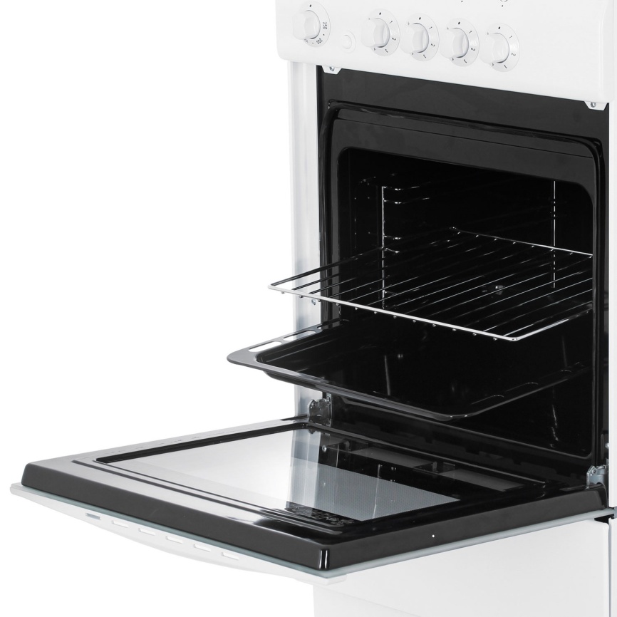 Электроплита De luxe 506004.04 эс 50 см, 54 л, 4 конфорки, белый фото 7