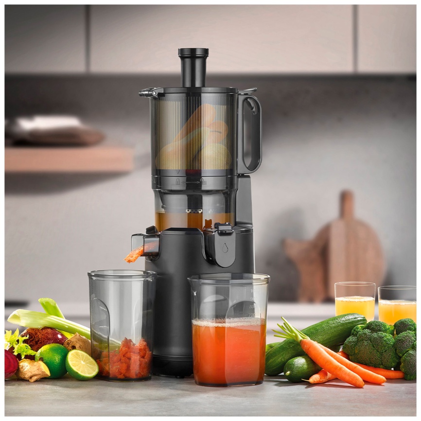 Соковыжималка шнековая Caso Juice Fit Pro, мощность 250 Вт, черный фото 10