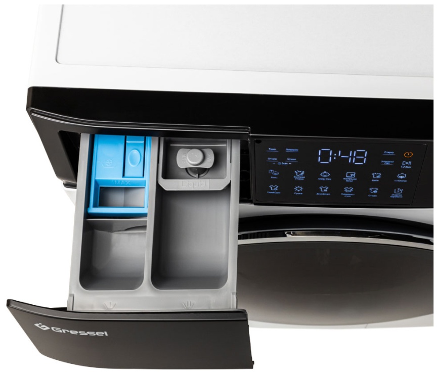 Стиральная машина с сушкой Gressel UWS602 11 кг, белый фото 6