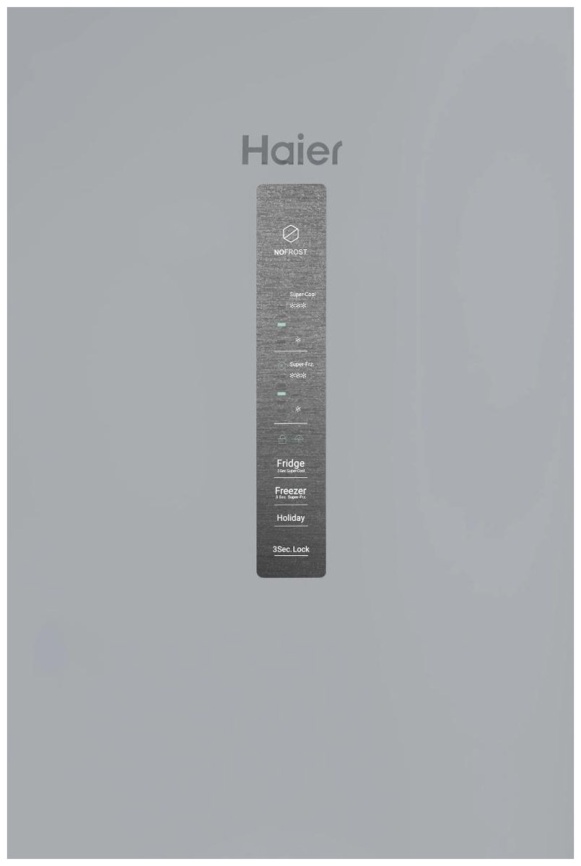 Двухкамерный холодильник Haier CEF537ASD No frost, серебристый фото 4