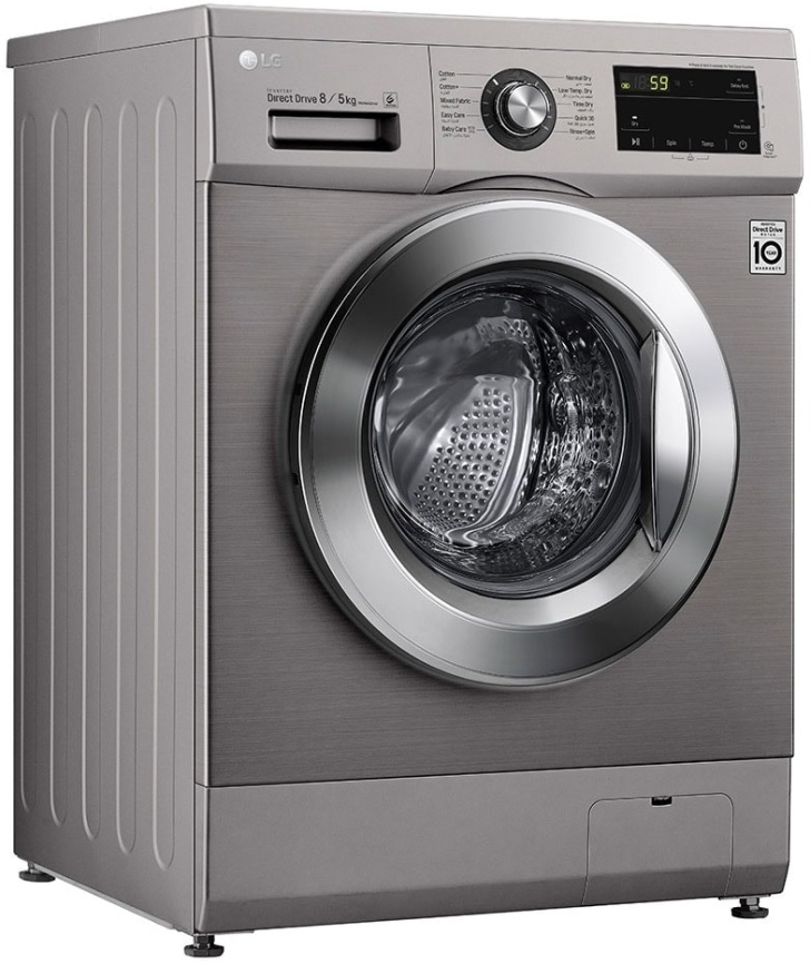 Стиральная машина с сушкой LG F4J3TMG5P 8 кг, серебристый фото 5