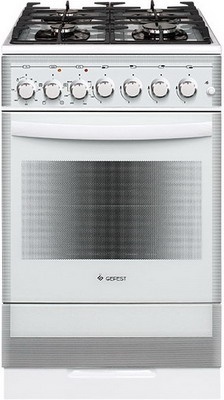 Комбинированная плита Gefest ПГЭ 5502-02 0042 50 см, 4 конфорки, белый фото 1