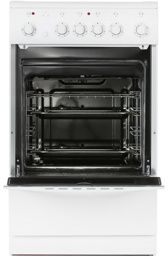 Электроплита De luxe 506004.03 эс 50 см, 4 конфорки, белый фото 9