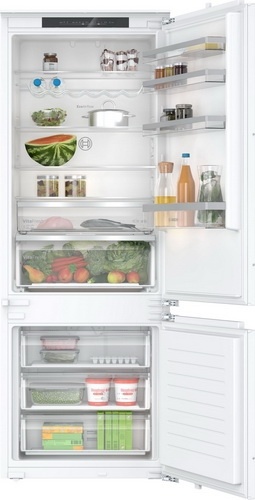 Встраиваемый двухкамерный холодильник Bosch KBN96VFE0 No frost, белый фото 1