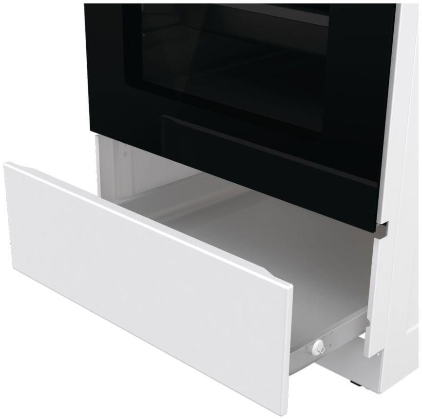 Электроплита Gorenje GEC5B41WG 50 см, 4 конфорки, белый фото 6