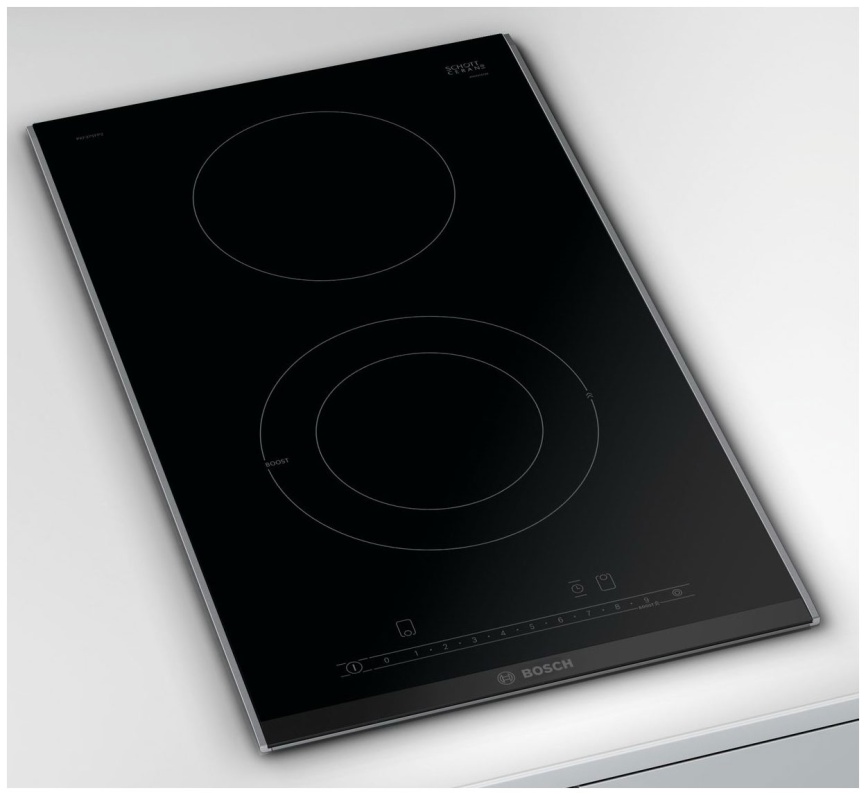 Электрическая варочная панель Bosch Serie | 6 PKF375FP2E 30 см, 2 конфорки стеклокерамика, черный фото 4