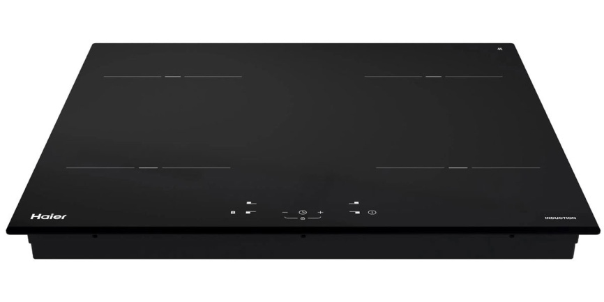 Электрическая варочная панель Haier HHY-Y64NPVB 59 см, 4 конфорки стеклокерамика, черный фото 3