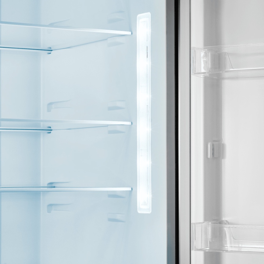 Двухкамерный холодильник Maunfeld MFF200NFSB10 Inverter No frost, черно-серый фото 9