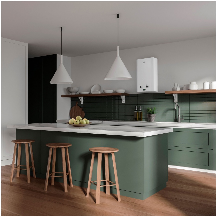 Колонка газовая Ballu GWH 10 Fiery Glass Lime фото 15