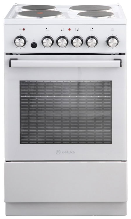 Электроплита De luxe 5004.16э-012 50 см, 4 конфорки, серый фото 1