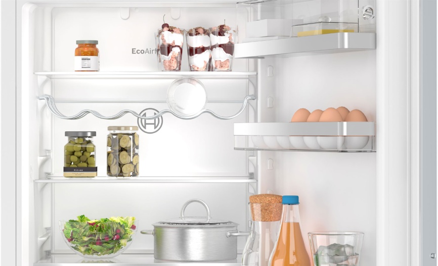 Встраиваемый двухкамерный холодильник Bosch KIN86ADD0 No frost, белый фото 3