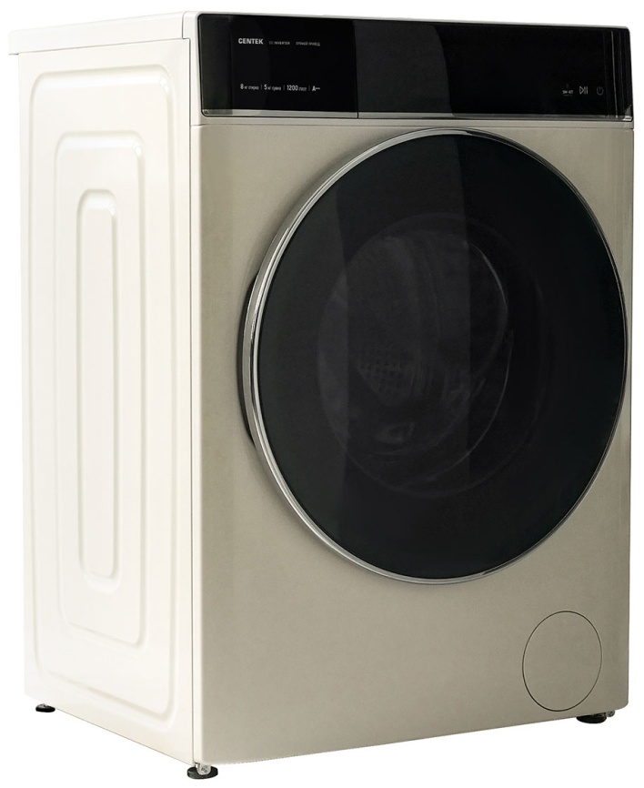 Стиральная машина с сушкой Centek CT-1968 автомат 8 кг, бежевый фото 6