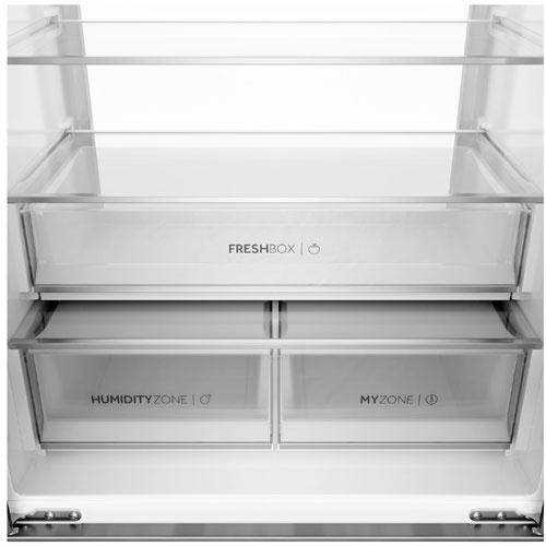 Многокамерный холодильник Haier HB16FRSAAAERU No frost, серый металлик фото 9