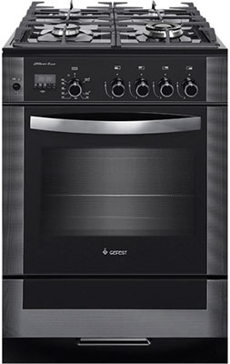 Газовая плита Gefest 6500-04 0244 60 см, 52 л, 4 конфорки, черный фото 1
