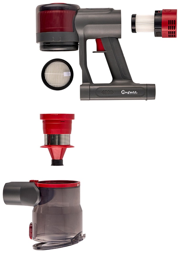 Пылесос вертикальный Bufett MVC 387A, черно-красный (640387) фото 7