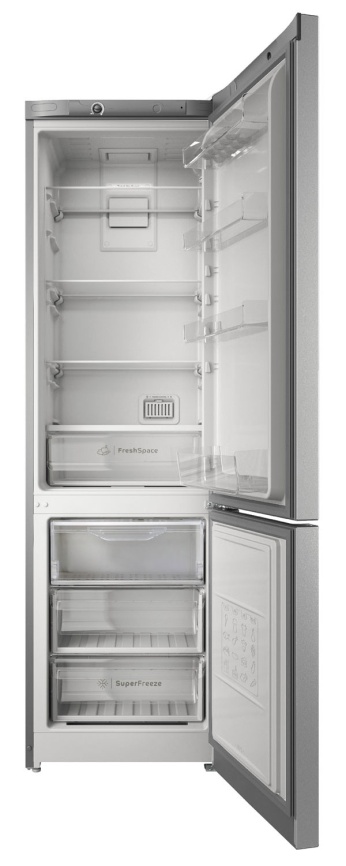 Двухкамерный холодильник Indesit ITS 4200 XB No frost, серый металлик фото 2