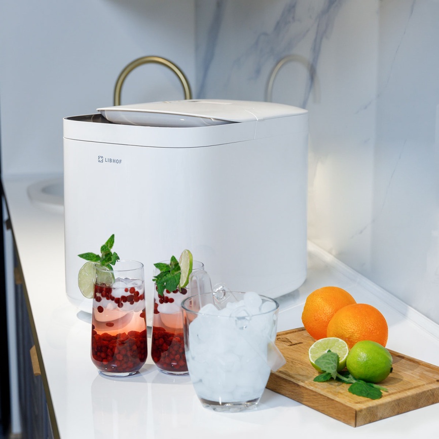 Льдогенератор Libhof Льдогенератор компрессорный Libhof IM-215 150 Вт, 1,5л, белый фото 5