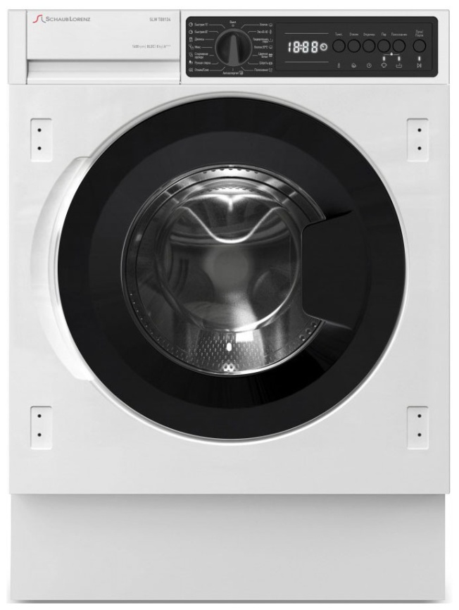 Встраиваемая стиральная машина Schaub Lorenz SLW TB8134 автомат 8 кг, белый фото 1