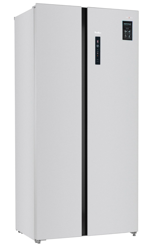 Холодильник Side-by-Side Tesler RSD-537BI SPARKLING WHITE No frost, белый фото 9