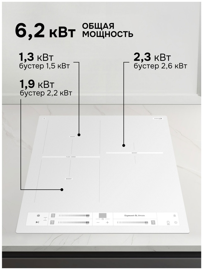 Электрическая варочная панель Zigmund & Shtain CI 24.4 W фото 10