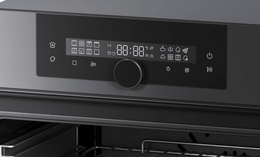 Электрический духовой шкаф Haier HOQ-F6QSN3DG 59 см, 72 л гриль конвекция, графит фото 2