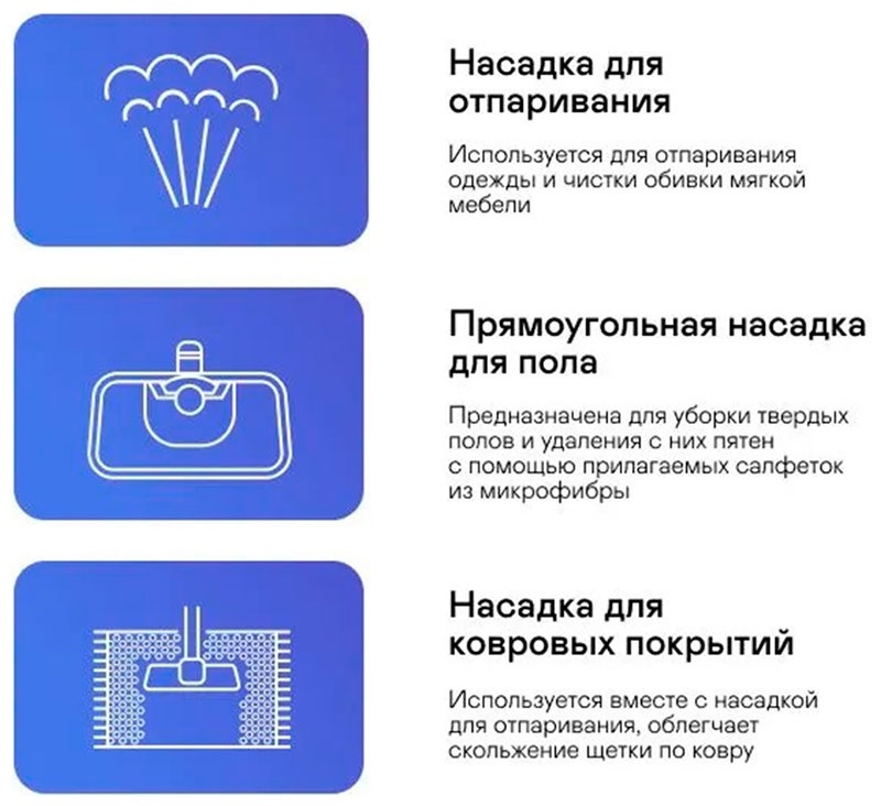 Паровая швабра Garlyn PM-1300, 1300 Вт, 10 насадок, нагрев 30 сек фото 8