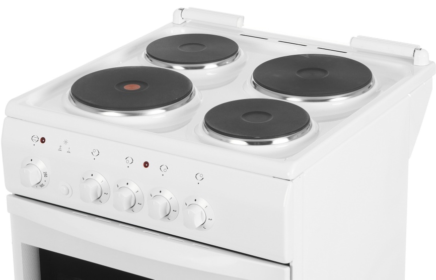 Электроплита De luxe 5004.13э кр 50 см, 4 конфорки, белый фото 8