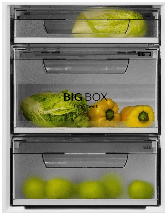 Двухкамерный холодильник Benoit 314 No frost, серебристый фото 5